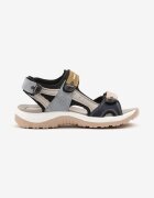 goodin Sandale sport bleumarin-bej din piele cu velcro Konavia
