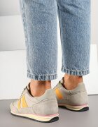 goodin Sneakers bej clasici tip tenisi cu branț din piele și piele întoarsă naturală Tilritia