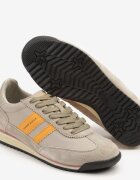 goodin Sneakers bej clasici tip tenisi cu branț din piele și piele întoarsă naturală Tilritia