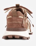 goodin Sneakers cu talpă groasă cu profil și cu carâmb din piele întoarsă naturală Ligana Maro