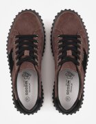 goodin Sneakers din piele de căprioară naturală cu talpă groasă texturată și inscripția Alvid Maro