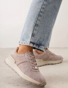goodin Sneakers din piele întoarsă cu talpă groasă și profil Wesila Bej