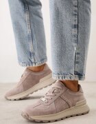 goodin Sneakers din piele întoarsă cu talpă groasă și profil Wesila Bej