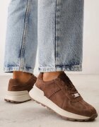 goodin Sneakers din piele întoarsă cu talpă groasă și profil Wesila Maro închis