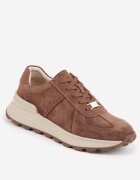goodin Sneakers din piele întoarsă cu talpă groasă și profil Wesila Maro închis