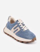 goodin Sneakers din piele întoarsă pe talpă groasă cu profil Viassoa Albaștri