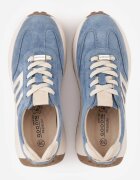 goodin Sneakers din piele întoarsă pe talpă groasă cu profil Viassoa Albaștri