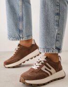 goodin Sneakers din piele întoarsă pe talpă groasă cu profil Viassoa Maro
