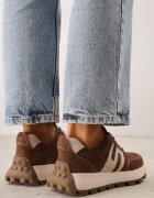 goodin Sneakers din piele întoarsă pe talpă groasă cu profil Viassoa Maro