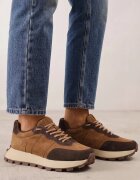 goodin Sneakers din piele naturală pe talpă groasă cu profil Velie Maro