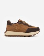 goodin Sneakers din piele naturală pe talpă groasă cu profil Velie Maro