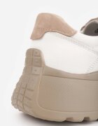goodin Sneakers din piele pe platformă cu șireturi și panglici Giulitta Albi