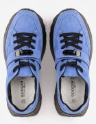 goodin Sneakers din piele pe talpă groasă cu curea și închidere metalică Cirmia Albaștri