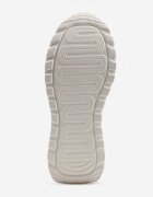 goodin Sneakers din piele pe talpă groasă cu curea și închidere metalică Cirmia Albi