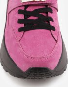goodin Sneakers din piele pe talpă groasă cu curea și închidere metalică Cirmia Mov