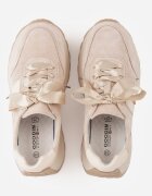 goodin Sneakers groase cu talpă groasă din piele întoarsă naturală și branț din piele Kanle Bej