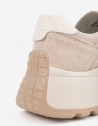 goodin Sneakers groase cu talpă groasă din piele întoarsă naturală și branț din piele Kanle Bej