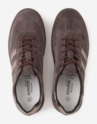 goodin Sneakers retro din piele întoarsă naturală cu branț din piele Celarge Maro
