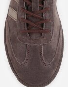 goodin Sneakers retro din piele întoarsă naturală cu branț din piele Celarge Maro