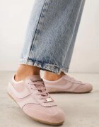 goodin Sneakers roz din piele întoarsă în stilul adidașilor iconici Sorisana