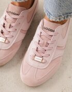 goodin Sneakers roz din piele întoarsă în stilul adidașilor iconici Sorisana