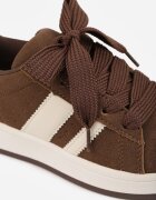 gowin Pantofi Sport Adidași Maro cu Dungi laterale Vikitole