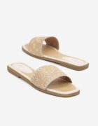 gowin Papuci Bej cu Model Geometric în Stil Boho Zeroma