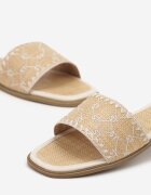 gowin Papuci Bej cu Model Geometric în Stil Boho Zeroma