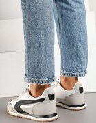 gowin Sneakers Alb-Gri în Stil Clasic Ellirianne