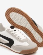gowin Sneakers Alb-Gri în Stil Clasic Ellirianne