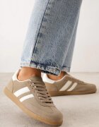 gowin Sneakers din piele în stilul tenisilor iconici Aragonna Bej închis