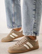 gowin Sneakers din piele în stilul tenisilor iconici Aragonna Bej închis