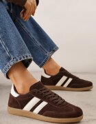 gowin Sneakers din piele în stilul tenisilor iconici Aragonna Maro
