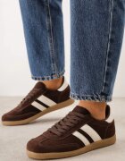 gowin Sneakers din piele în stilul tenisilor iconici Aragonna Maro