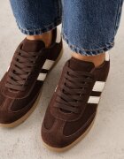 gowin Sneakers din piele în stilul tenisilor iconici Aragonna Maro
