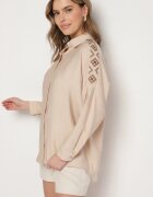h&s Cămașă Bej Decorată cu Broderie Ulosandria