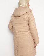 h&s Geacă Bej Reversibilă cu Matlasare Decorativă cu Glugă și Elastic în Talie Bellura