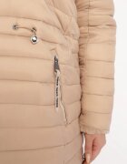 h&s Geacă Bej Reversibilă cu Matlasare Decorativă cu Glugă și Elastic în Talie Bellura