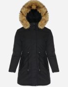 h&s Geacă Parka Neagră Reversibilă Sikave