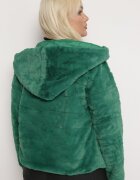 h&s Geacă Verde De blană cu Benzi Decorative și Glugă Eleran