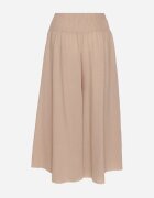 h&s Pantaloni Bej Largi Culottes Ornamentate cu Volane Fenalida