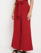 h&s Pantaloni Bordo Largi cu cordon în talie Paper Bag Tisallas