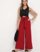 h&s Pantaloni Bordo Largi cu cordon în talie Paper Bag Tisallas