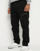 h&s Pantaloni cargo negri din bumbac cu buzunare Aliria