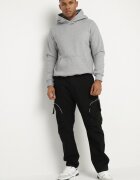 h&s Pantaloni cargo negri din bumbac cu buzunare Aliria