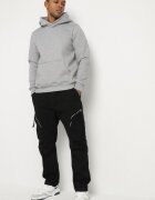 h&s Pantaloni cargo negri din bumbac cu buzunare Aliria