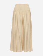 h&s Pantaloni Culotte Larghi Bej cu lungime 7/8 cu talie înaltă Ulamiriela