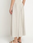 h&s Pantaloni culotte largi gri deschis cu lungime 7/8 cu talie înaltă Ulamiriela