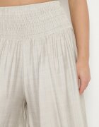 h&s Pantaloni culotte largi gri deschis cu lungime 7/8 cu talie înaltă Ulamiriela