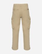h&s Pantaloni Jogger Bej închis din bumbac cu buzunare cu clapetă Lanathia